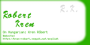 robert kren business card