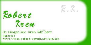 robert kren business card